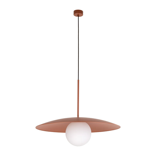 SLATE Mid-Century Modern Wide Dome Pendant Light for Kitchen Island & Dining Table - AURABAGS SHOP