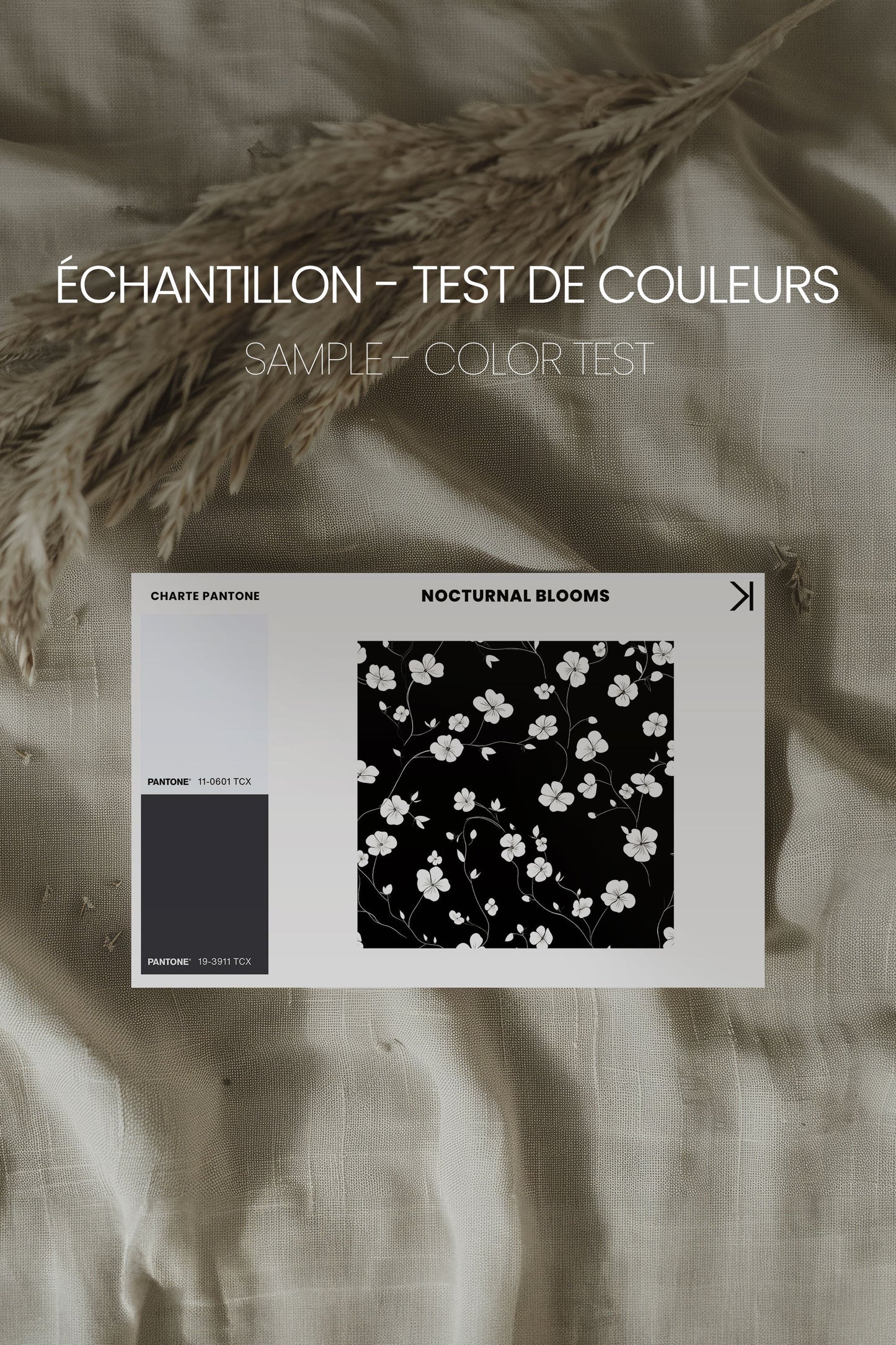 NOCTURNAL BLOOMS, Oeuvre sur toile étirée