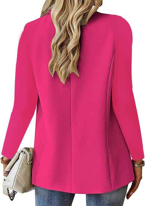 Ins Lapel Button Jacket Fashion Commuter Casual Suit Jacket Women's Long-sleeved Tops Outwear Clothing