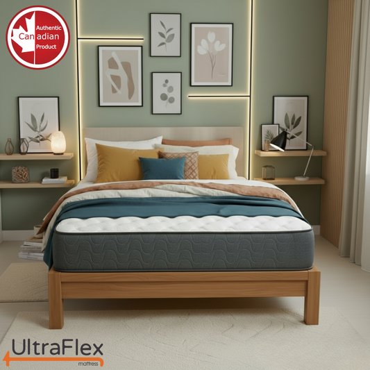 UltraFlex® HERCULES Firm Orthopedic Mattress – Cooling Gel, High-Density Soy Foam, Spinal Care | CertiPUR-US® | Made in Canada