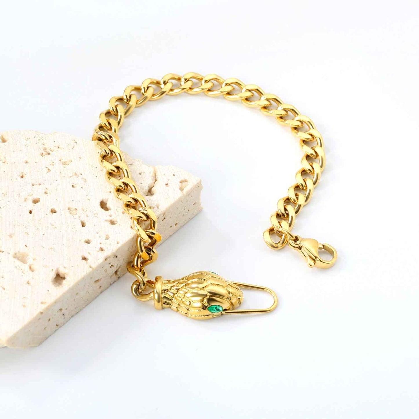 Emerald Serpent Bracelet