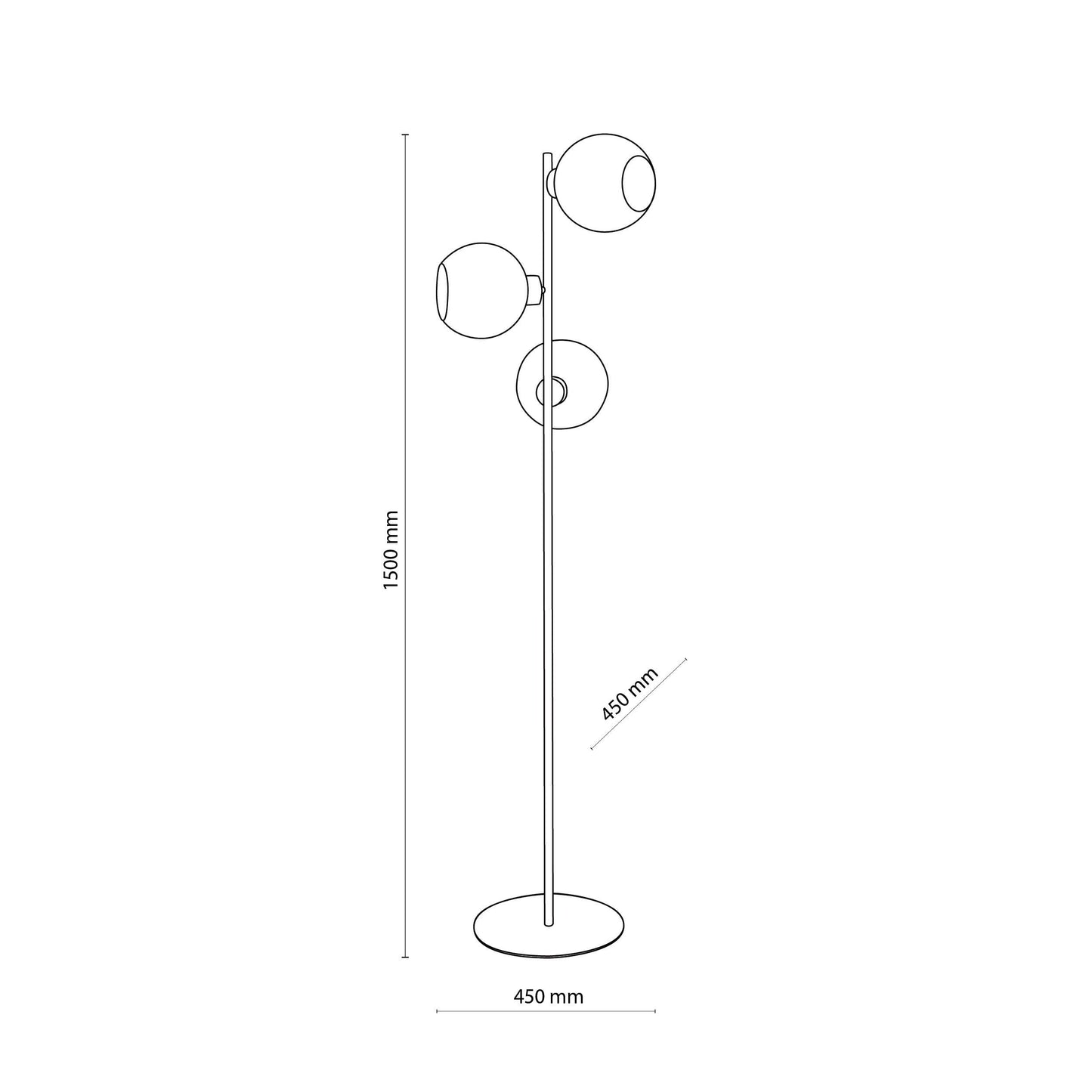 CUBUS Graphite Scandinavian Floor Lamp for Living Room, Bedroom & Office – Modern Minimalist Lighting (Clearance) - AURABAGS SHOP