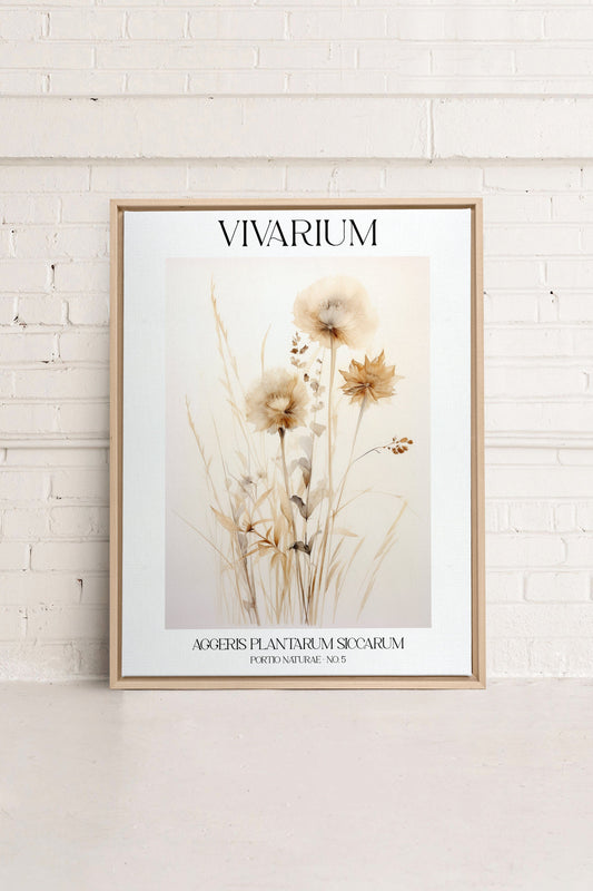 HERBARIUM REVERIE, Oeuvre sur toile étiré