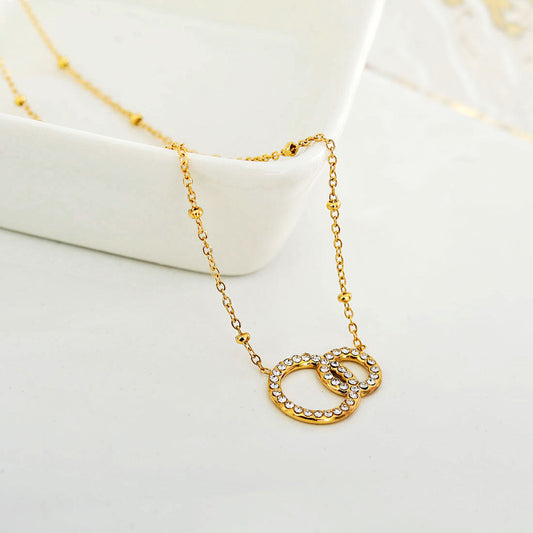 BRIAR Pavรฉ Zirconia Gold Necklace