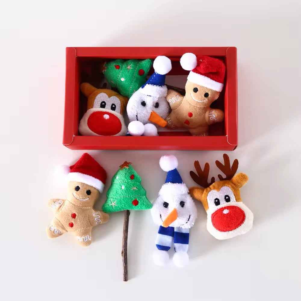 Holiday Plush Toy Gift Box for Dogs – Festive Dog Toy Set