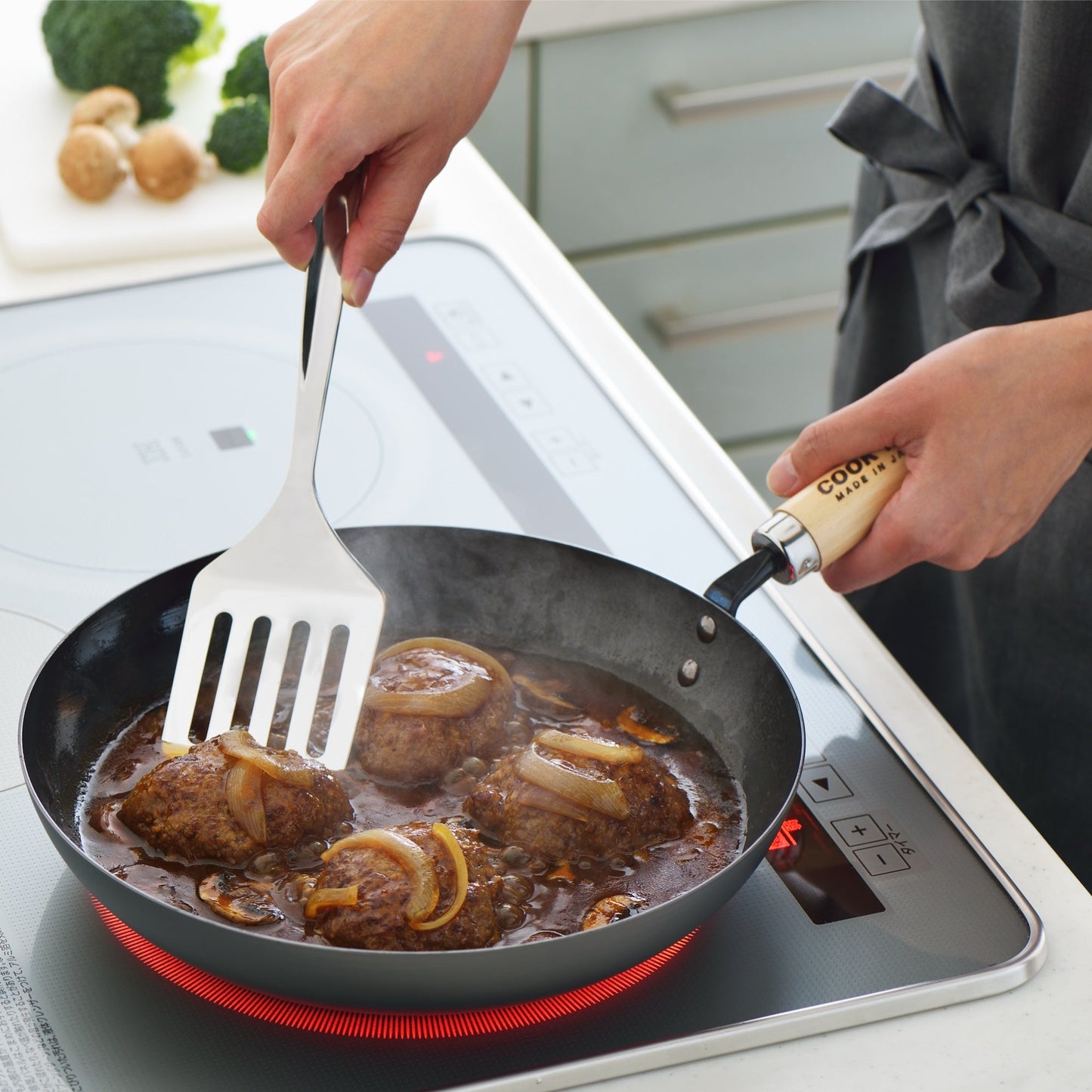 Yoshikawa Cook-Pal Ren Japanische Fritteuse 28cm Karbonstahl | Japan