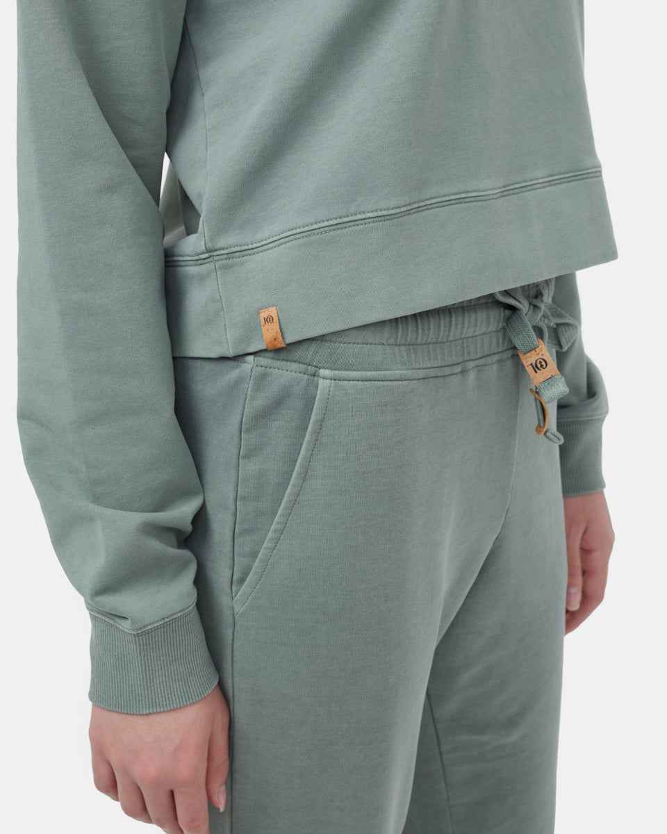 French Terry Cropped Hoodie