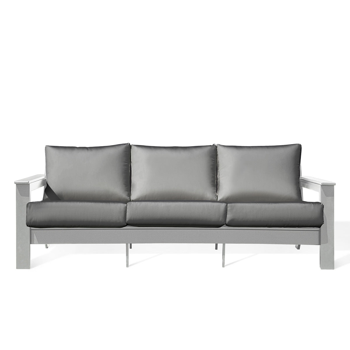 Hickory Polymer Outdoor Sofa with Sunbrella® Cushions - AURABAGS SHOP