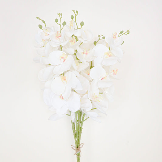 Zuna Artificial White Orchid Bouquet 42'' X 12''(Set Of 6)