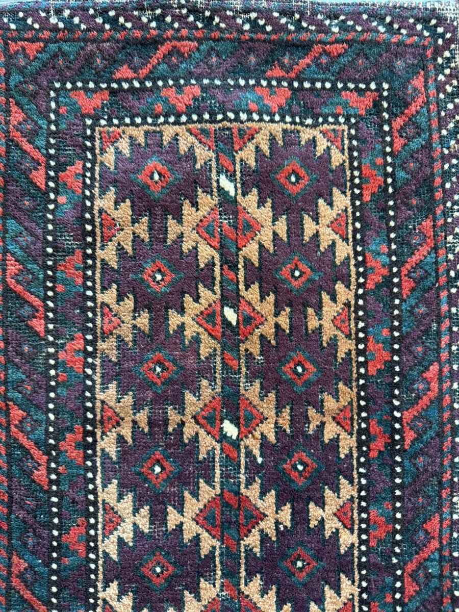 Antique Baluch Bag Face Rug | 1' 6" x 3'
