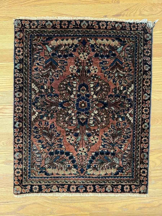 Antique Persian Sarouk Rug | 2' 4" x 1' 11"