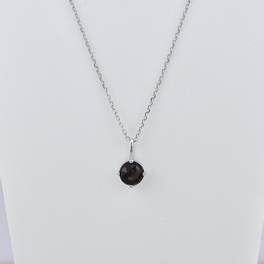 Collier en argent sterling et Saphir Dorรฉ