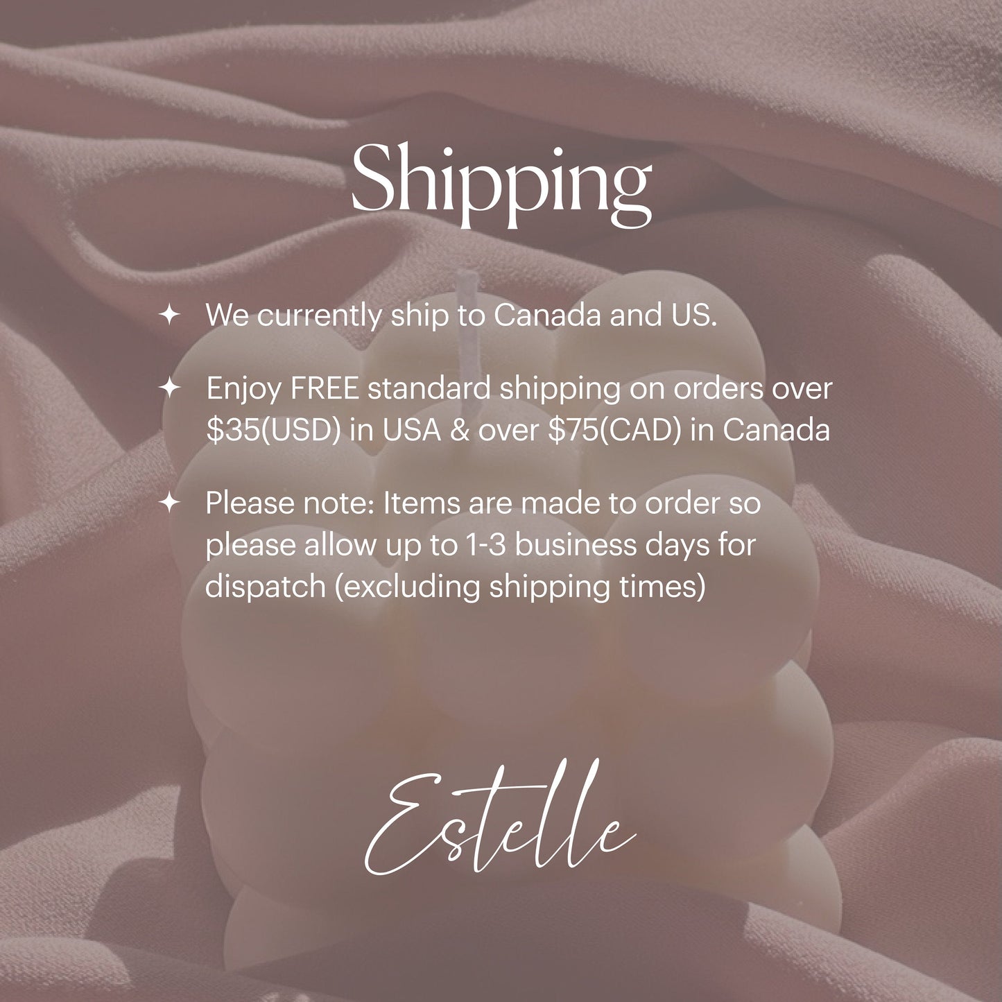 Flower Pillar Soy Candle: Minimalist Home Decor, Unscented Vegan Candle