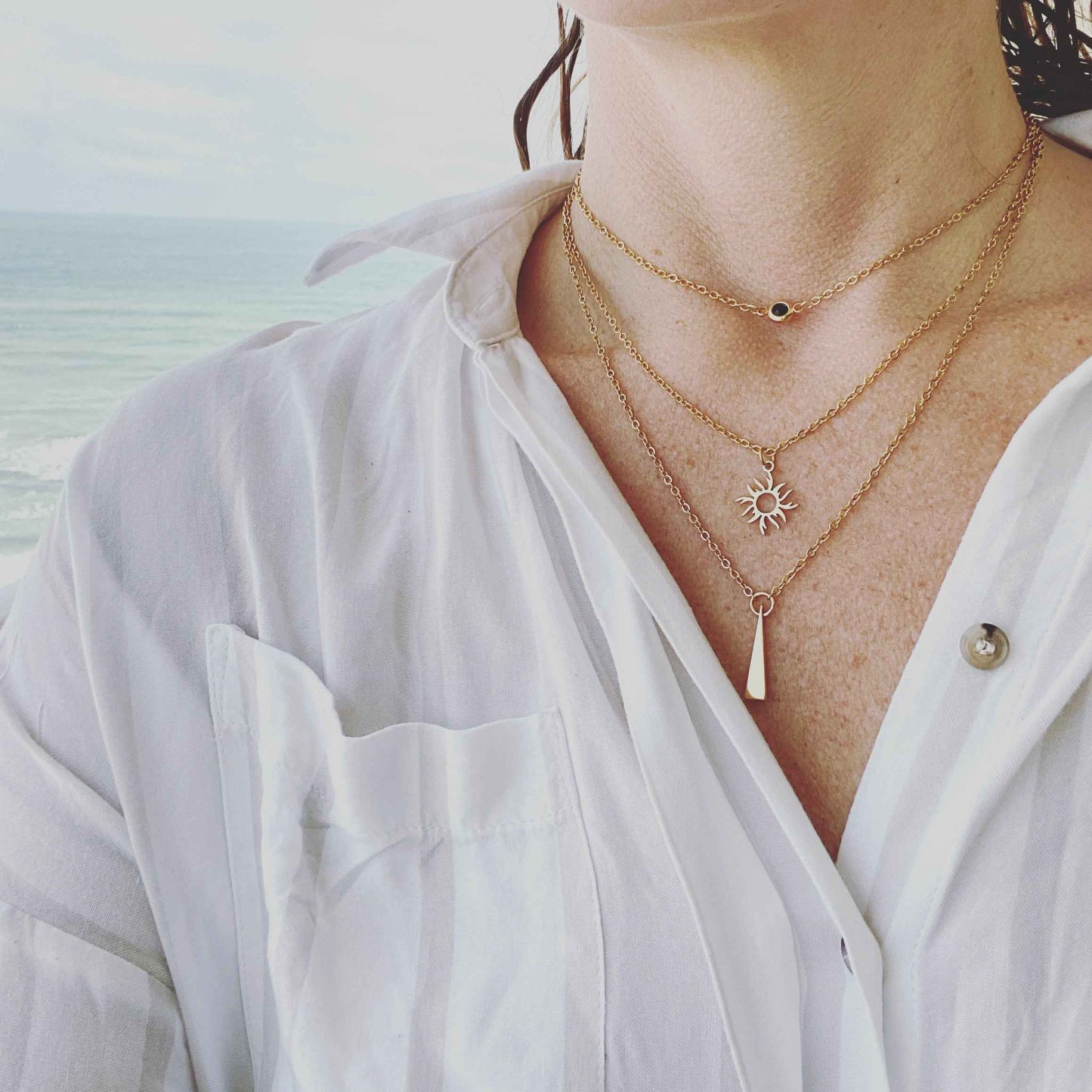 Golden Sunburst Necklace