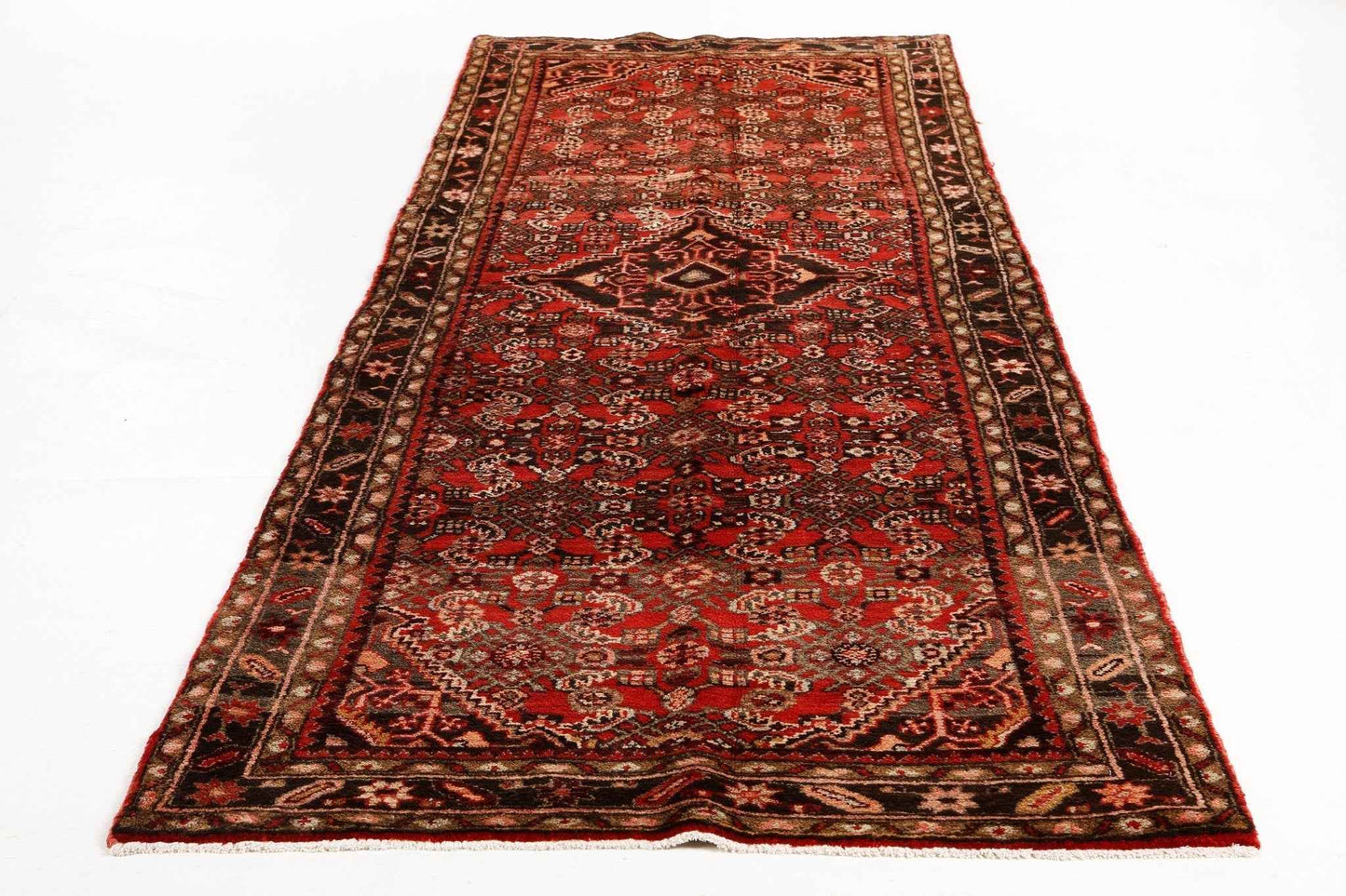 Persian Hosseinabad Runner Rug | 3' 8" x 10' 9"