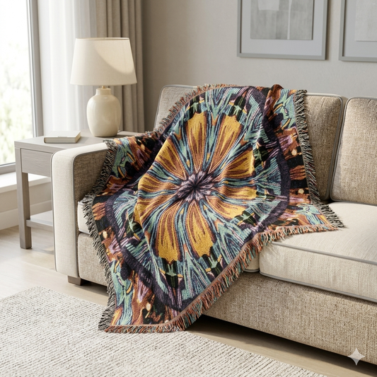 Pattern throw blanket