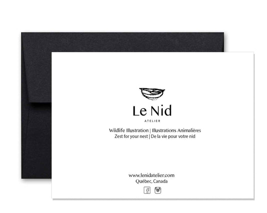 Red Panda greeting card - collaboration with La Fondation du Zoo de Granby