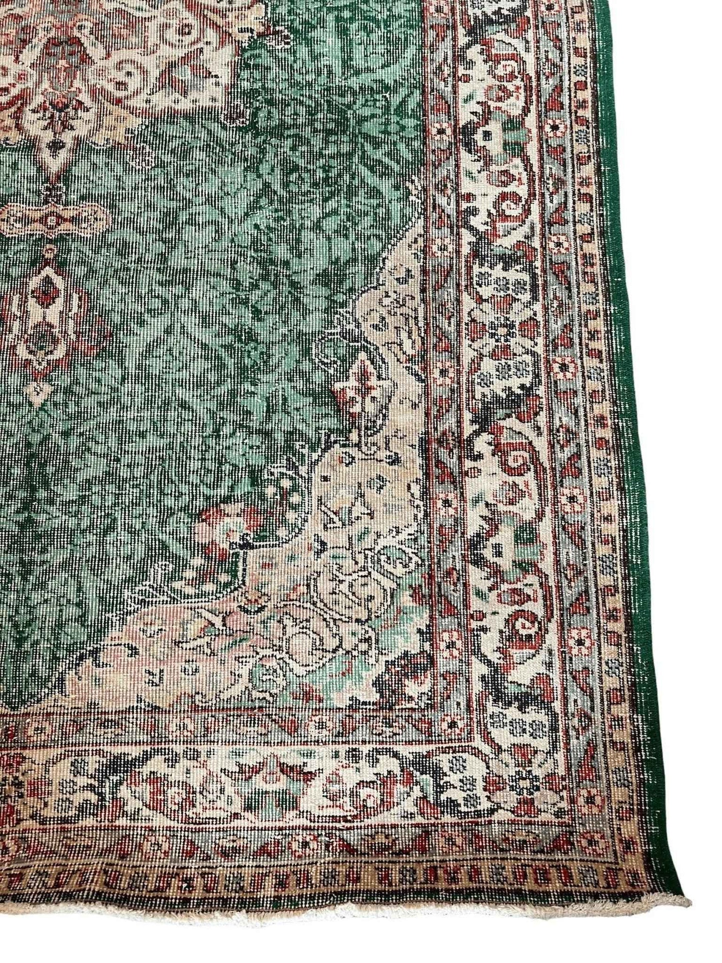 Vintage Turkish Oushak Rug | 9’ 1" x 5’ 6”