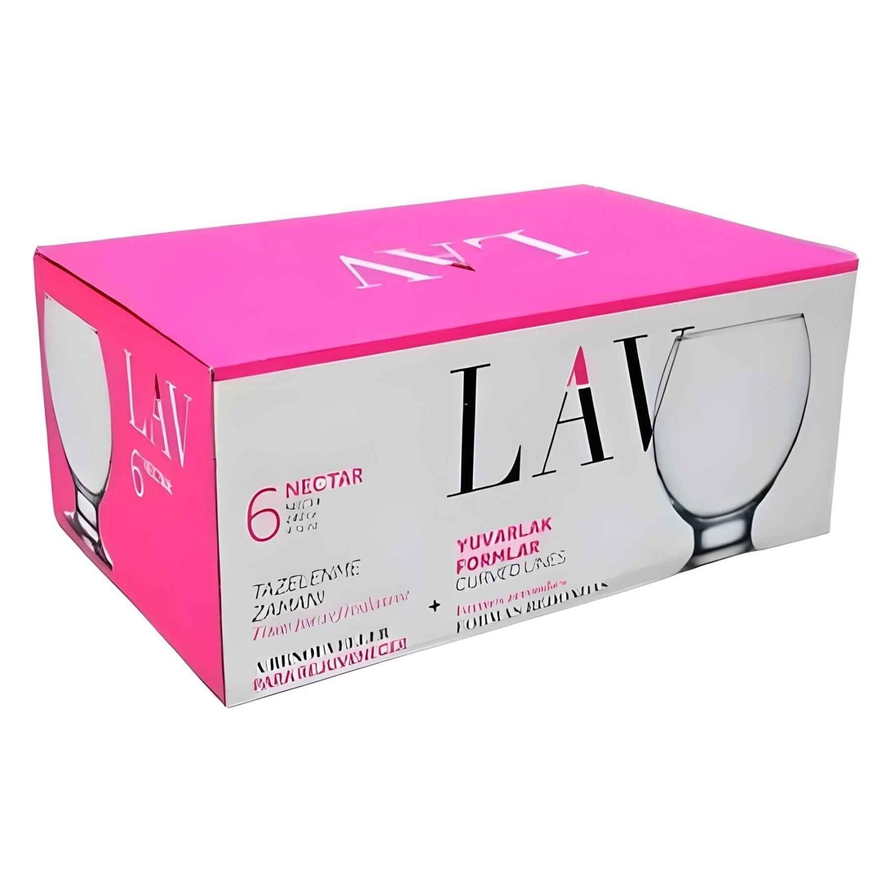 Soft Drink Glasses 10 Oz - LAV NECTAR - Set of 6