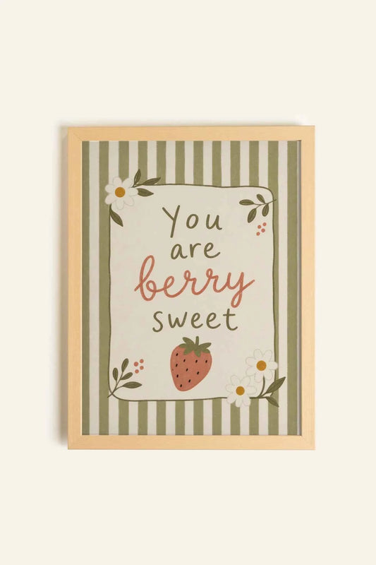 BERRY SWEET, Oeuvre sur toile rigide, encadré Naturel Clair (collective)