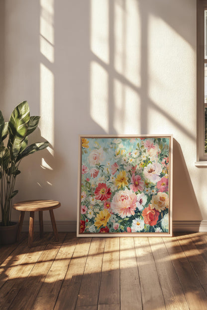 ÉCLAT DE SAISON, Oeuvre sur toile étirée