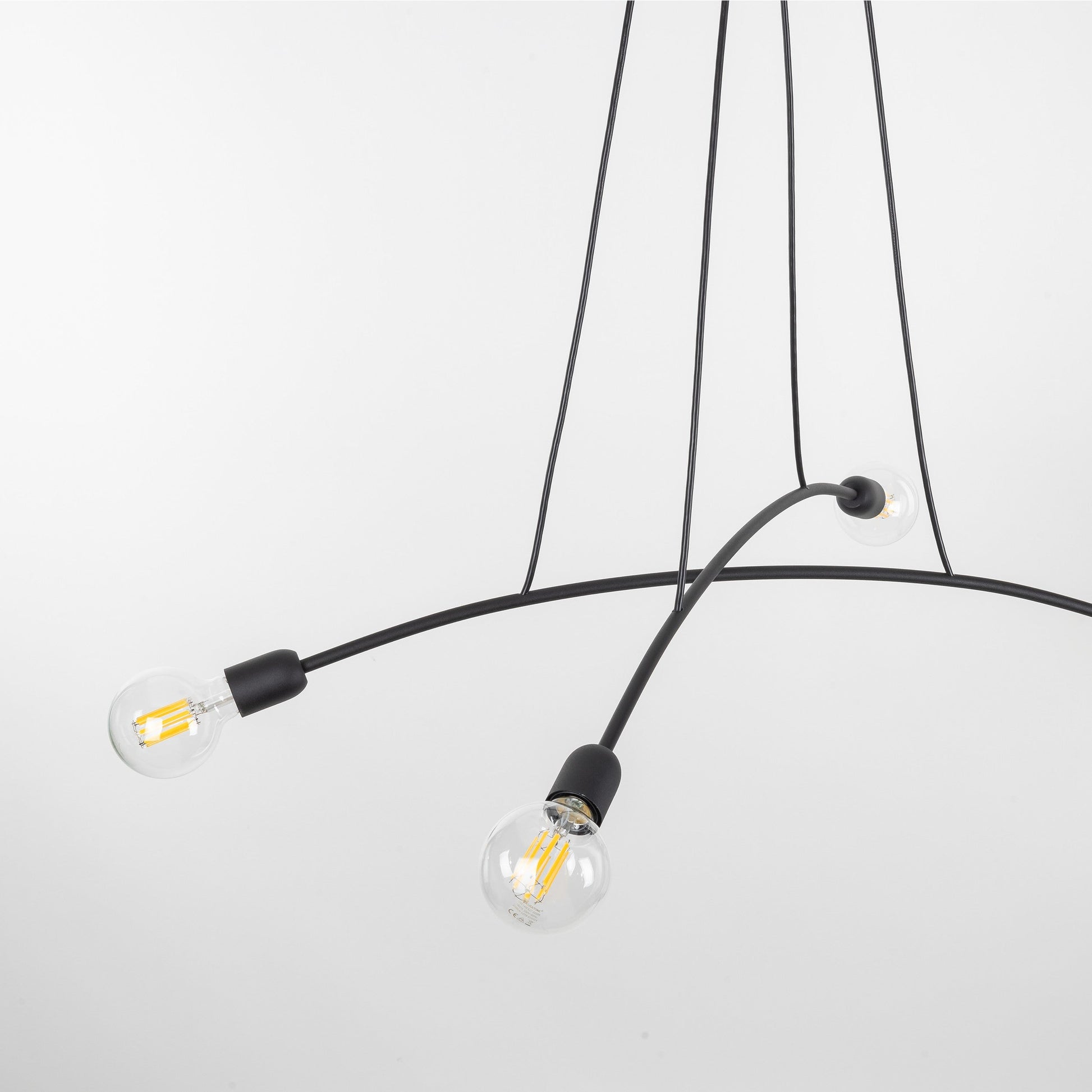 HELIX Black Minimalist Pendant Light 4  (Clearance) - AURABAGS SHOP