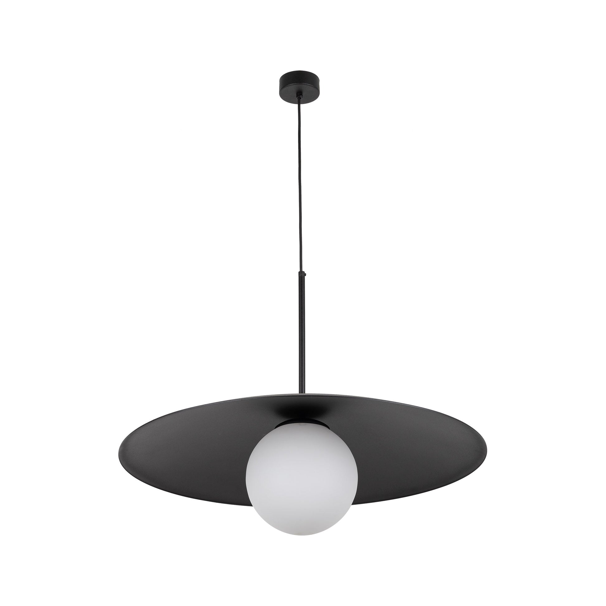 SLATE Mid-Century Modern Wide Dome Pendant Light for Kitchen Island & Dining Table - AURABAGS SHOP