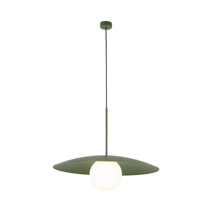 SLATE Mid-Century Modern Wide Dome Pendant Light for Kitchen Island & Dining Table - AURABAGS SHOP