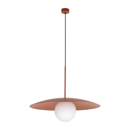 SLATE Mid-Century Modern Wide Dome Pendant Light for Kitchen Island & Dining Table - AURABAGS SHOP