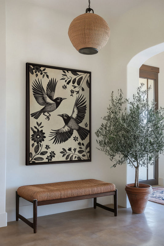 DARK WINGS, Oeuvre sur toile étirée