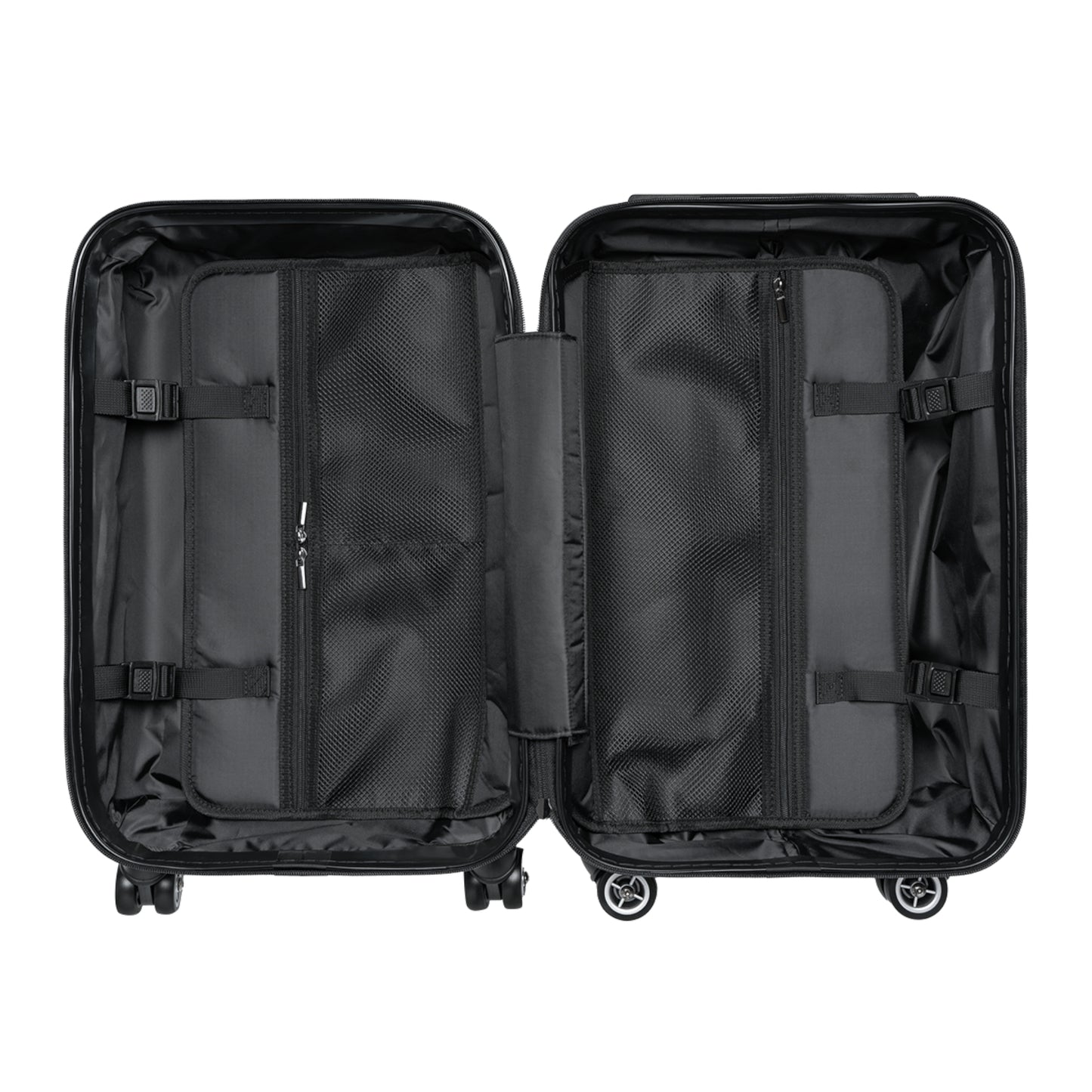 Carry-On Suitcase with Bold Tropical Leaf Print – Colorful Travel Luggage