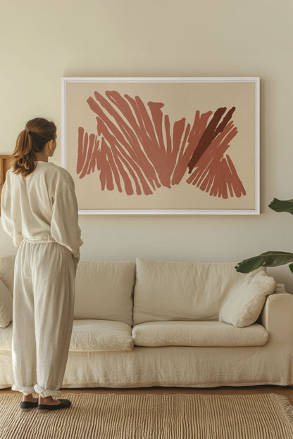 BURNT ECHO, Oeuvre sur toile étirée