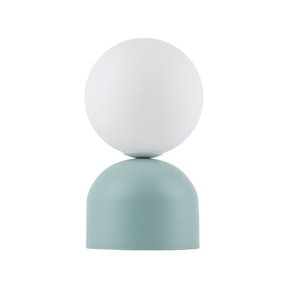 MIKI Modern Glass Globe Table Lamp for Bedroom, Living Room & Nightstand