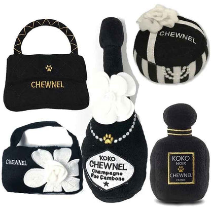 Chewnel Luxury Plush Dog Toy – Soft Designer-Inspired Chew Toy