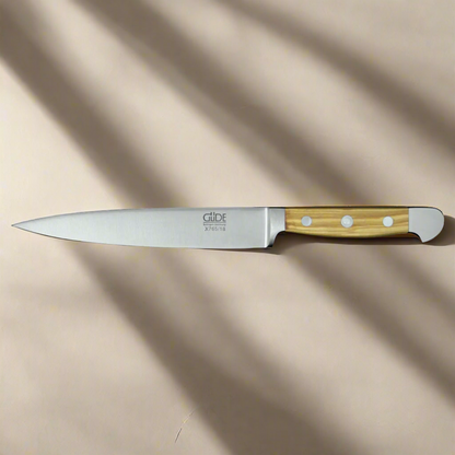 ALPHA OLIVE | Filetiermesser 18 cm (flexibel) | Geschmiedeter Stahl / Olivenholzgriff