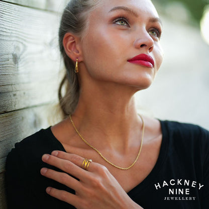 ULYANA: Rope Chain Gold Necklace - 20 Inches