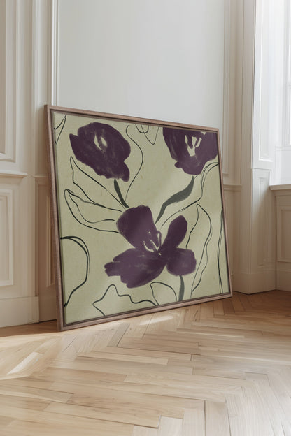 VELVET GARDEN, Oeuvre sur toile étirée