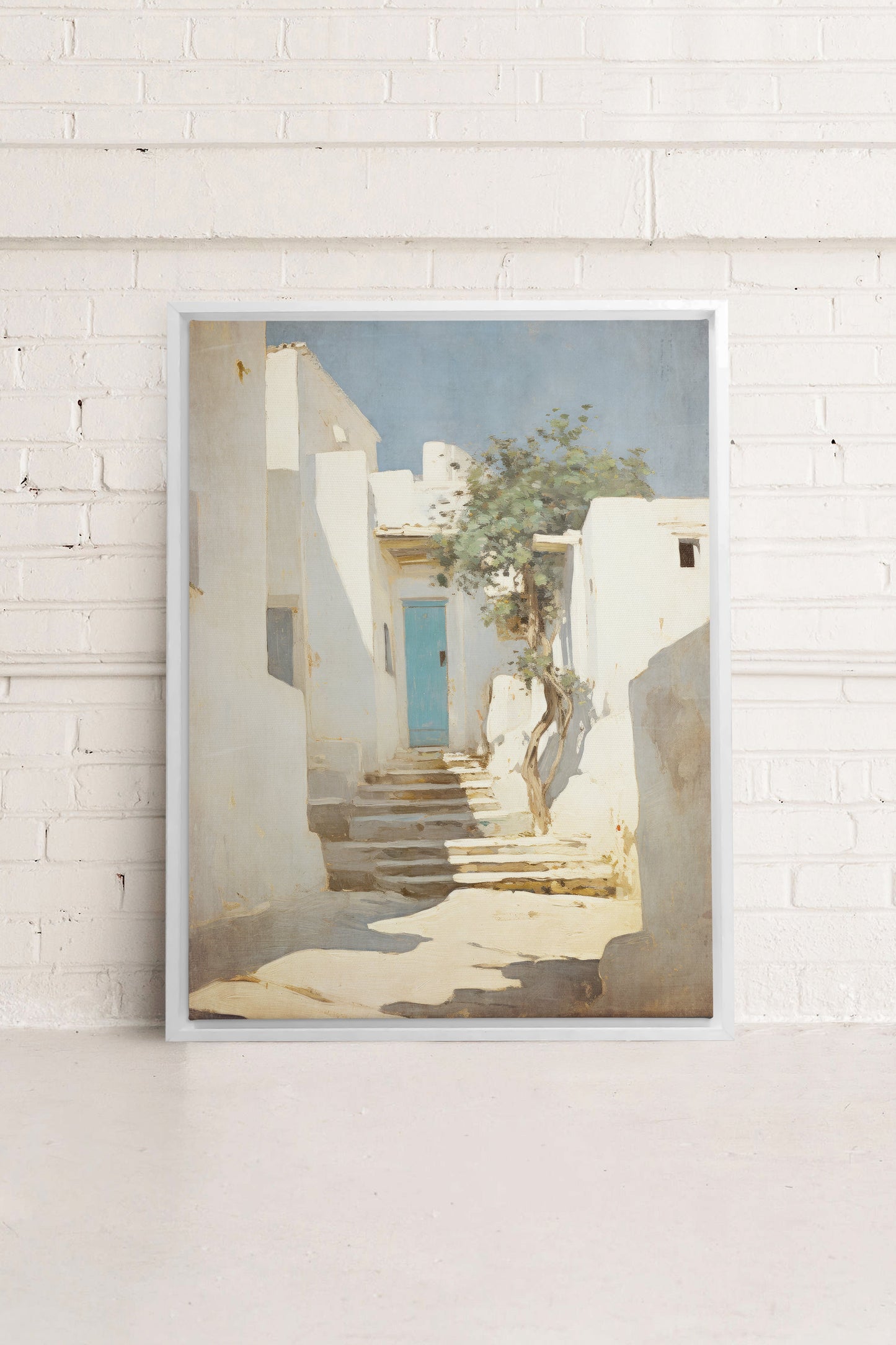 VINTAGE GREEK VILLAS, Oeuvre sur toile étirée