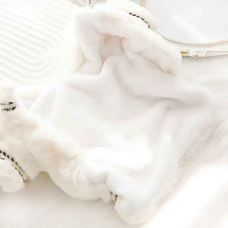 Venus Fur Trim Dog Coat | Warm Dog Coat for Cold Weather