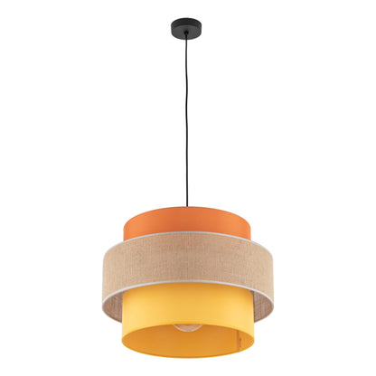 TRIO Jute Mid-Century Boho Large Pendant Ceiling Light Fixture for Kitchen Island, Dining Room & Living Room - AURABAGS SHOP
