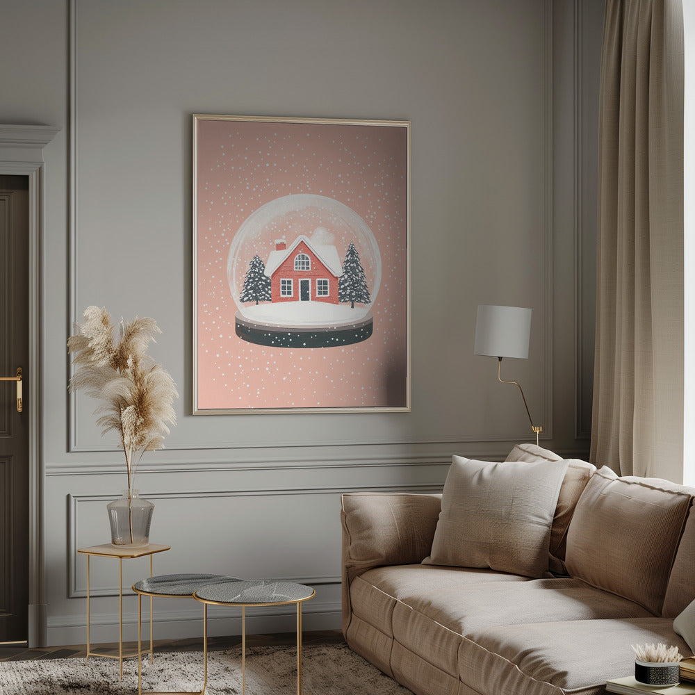 Wandbilder Weihnachtsbaumschmuck Glas Illustration Leinwanddruck