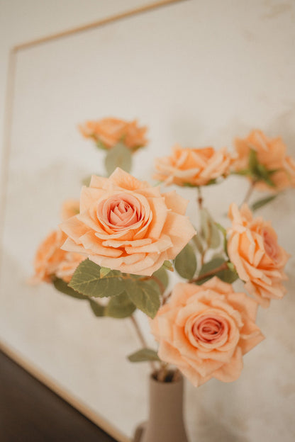 3 Blossom Rose Stem