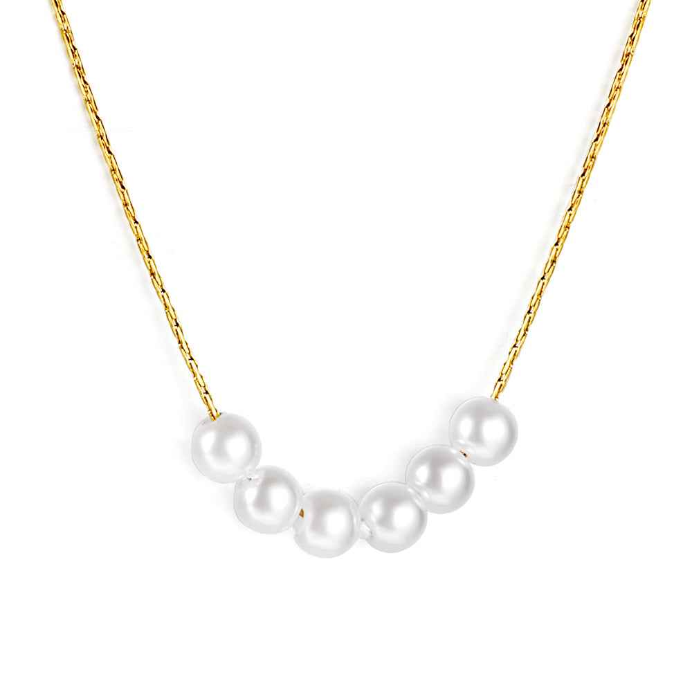 Six Pearl Cascade Pendant