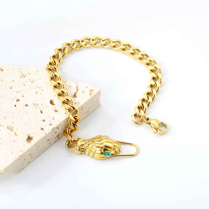 Emerald Serpent Bracelet