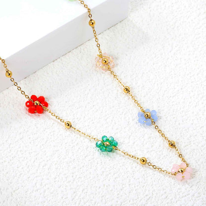 Floral Fusion Pendant Necklace