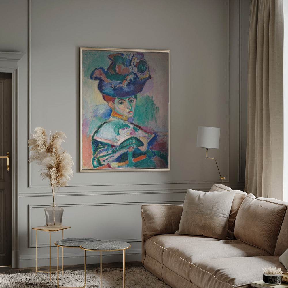 Wall art Woman With Hat