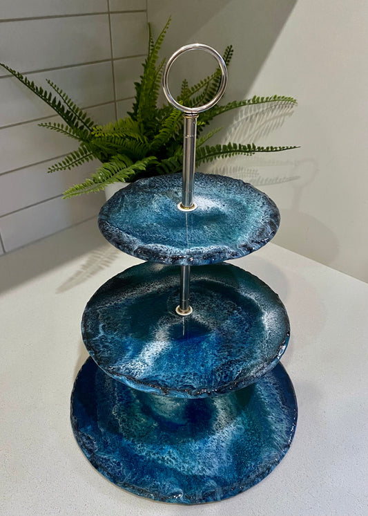 Slate Tiered Serving Platter - AURABAGS SHOP