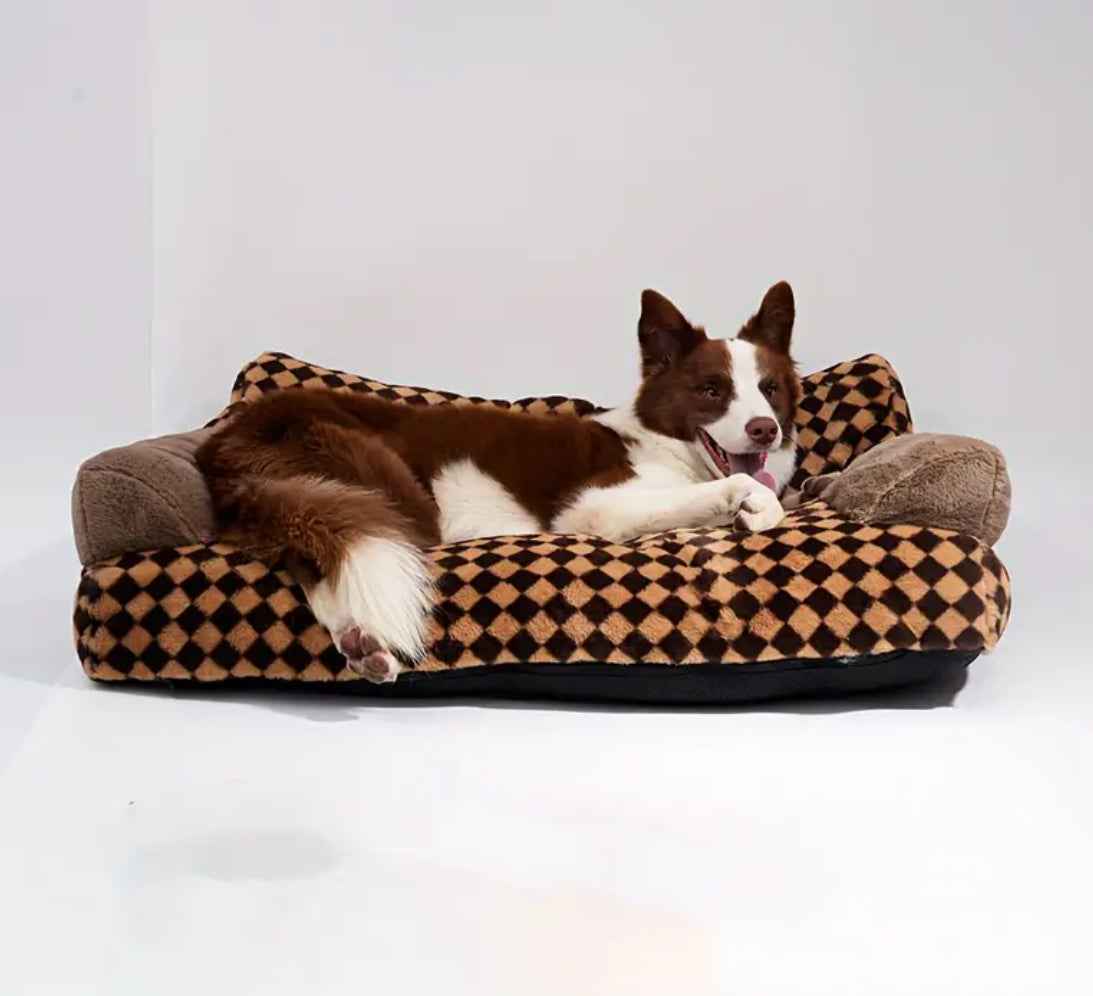 Chewy Pawtton Dog Sofa Bed | Checker Lounge Pet Bed