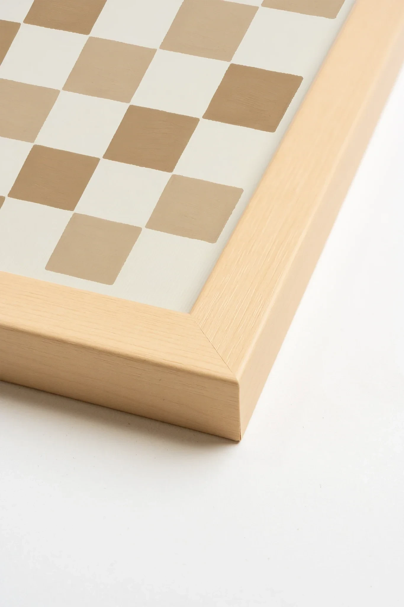 SANDY SQUARES, Oeuvre sur toile rigide, encadré Naturel Clair (collective)