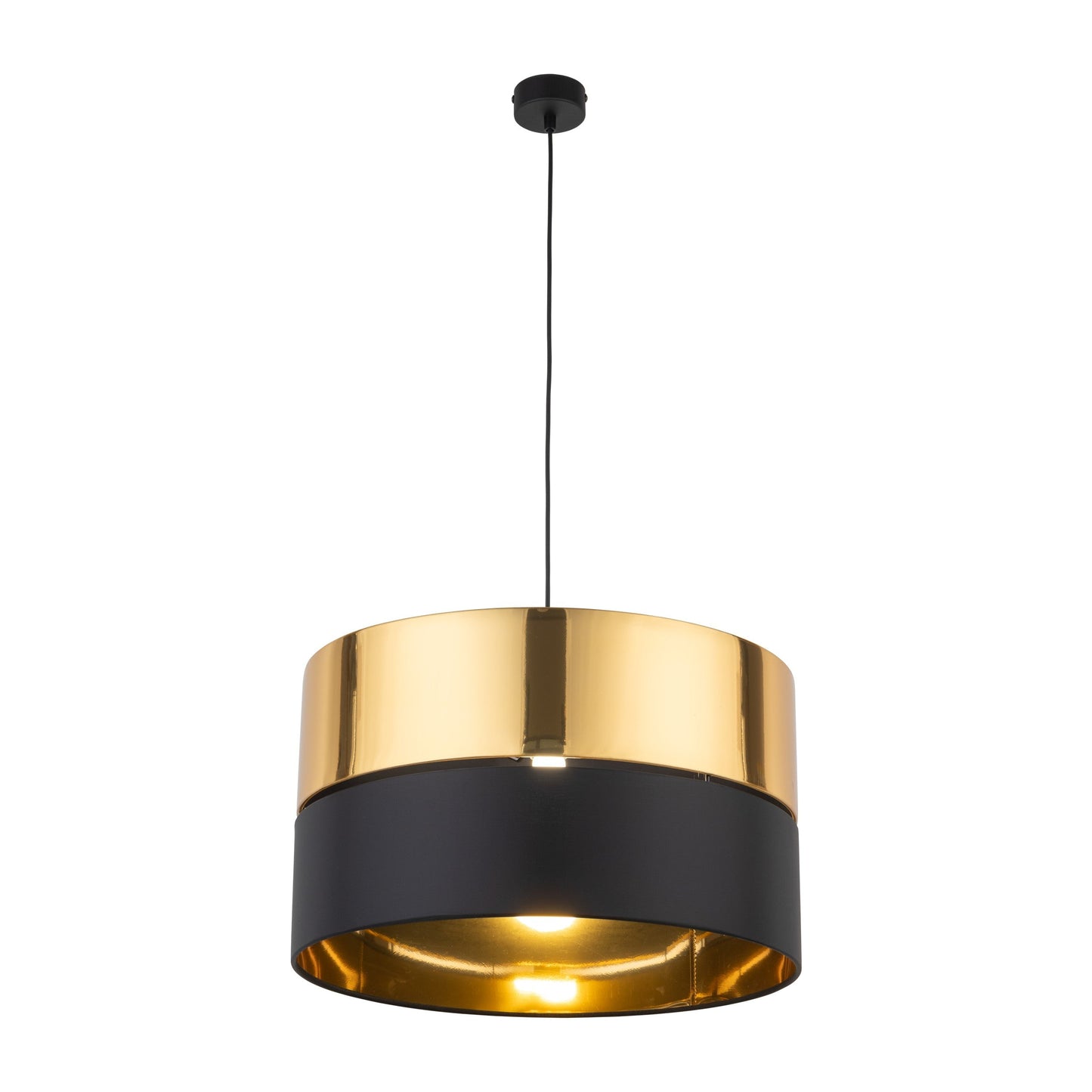 HILTON Black & Gold Pendant Ceiling Light Fixture for Kitchen Island, Dining Room & Living Room – Modern Luxury Lighting - AURABAGS SHOP